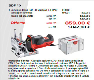 Offerte Plus Mafell | Steluxsnc