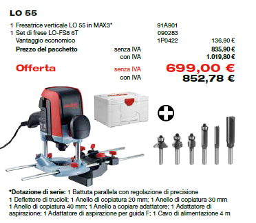 Offerte Plus Mafell | Steluxsnc